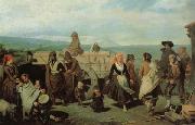 Valeriano Dominguez Becquer Bastida The Dance oil painting